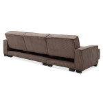 Paris Prix Canapé D'Angle Réversible Convertible "Hester" 293cm Taupe