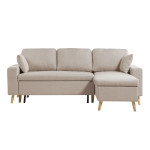 paris prix Canapé d'Angle Réversible Convertible "Koli" 227cm Beige