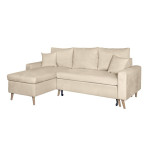 Paris Prix Canapé D'Angle Réversible Convertible "Koli" 227cm Beige