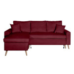 paris prix Canapé d'Angle Réversible Convertible "Koli" 227cm Bordeaux