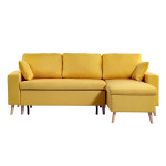 paris prix Canapé d'Angle Réversible Convertible "Koli" 227cm Jaune