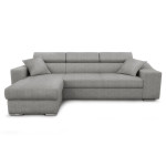 paris prix Canapé d'Angle Réversible Convertible Niche à Droite "Bobi" 264cm Gris