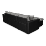 Paris Prix Canapé D'Angle Réversible Convertible Niche à Droite "Kraky II" 241cm Gris
