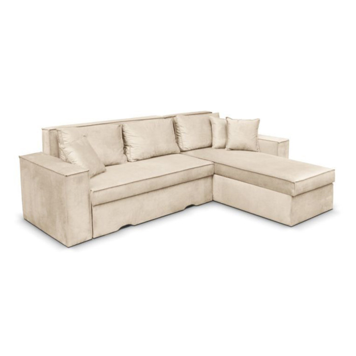 Paris Prix Canapé D'Angle Réversible "Vidio" 250cm Beige