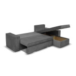 Paris Prix Canapé D'Angle Réversible "Vidio" 250cm Gris