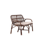 Paris Prix Canapé De Jardin 2 Places En Rotin "Nella" 129cm Noyer