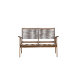 Paris Prix Canapé De Jardin 2 Places "Little John" 120cm Marron