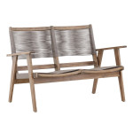 paris prix Canapé de Jardin 2 Places "Little John" 120cm Marron