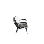 Paris Prix Canapé De Jardin 3 Places En Rotin "Moana" 180cm Noir