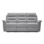Paris Prix Canapé De Relaxation 3 Places Tissu "Kato" 191cm Gris