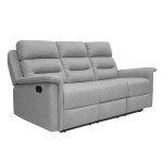 paris prix Canapé de Relaxation 3 Places Tissu "Kato" 191cm Gris