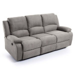 Paris Prix Canapé De Relaxation Électrique Microfibre "Ota" 193cm Gris
