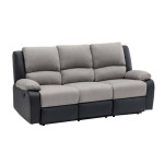 paris prix Canapé de Relaxation Électrique "Ota" 193cm Gris & Noir