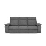 Paris Prix Canapé De Relaxation Électrique "Tedesco" 235cm Gris