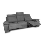 Paris Prix Canapé De Relaxation Électrique "Tedesco" 235cm Gris
