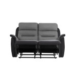 Paris Prix Canapé De Relaxation "Kato" 140cm Gris & Noir