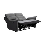 Paris Prix Canapé De Relaxation "Kato" 140cm Gris & Noir