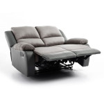 Paris Prix Canapé De Relaxation Microfibre "Polo" 143cm Gris Clair