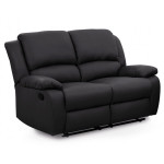 Paris Prix Canapé De Relaxation Microfibre "Polo" 143cm Noir