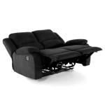 Paris Prix Canapé De Relaxation Microfibre "Polo" 143cm Noir