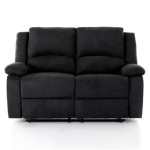 paris prix Canapé de Relaxation Microfibre "Polo" 143cm Noir