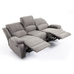 Paris Prix Canapé De Relaxation Microfibre "Polo" 193cm Gris