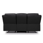 Paris Prix Canapé De Relaxation Microfibre "Polo" 193cm Noir