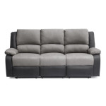 paris prix Canapé de Relaxation "Polo" 193cm Gris & Noir