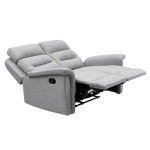 Paris Prix Canapé De Relaxation Tissu "Kato" 140cm Gris