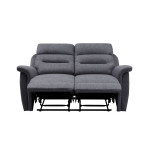 Paris Prix Canapé De Relaxation Tissu "Kato" 140cm Gris Foncé
