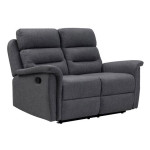 paris prix Canapé de Relaxation Tissu "Kato" 140cm Gris Foncé