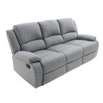 Paris Prix Canapé De Relaxation Tissu "Polo" 193cm Gris
