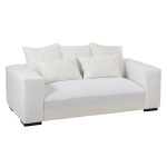 paris prix Canapé Design 5 Coussins "Monaco" 217cm Blanc