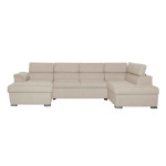 paris prix Canapé Panoramique Convertible "2 Coffres" 322cm Beige