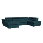 Paris Prix Canapé Panoramique Convertible "2 Coffres" 322cm Bleu