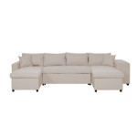 paris prix Canapé Panoramique Convertible "Coval" 311cm Beige