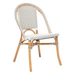 paris prix Chaise Bistrot en Rotin "Trecia" 84cm Blanc