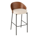 paris prix Chaise de Bar Design "Lone" 97cm Marron & Beige