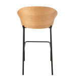 Paris Prix Chaise De Bar Design "Lone" 97cm Naturel & Beige