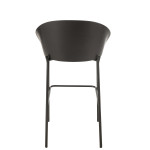 Paris Prix Chaise De Bar Design "Lone" 97cm Noir & Gris