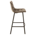 Paris Prix Chaise De Bar Design "Olivier" 95cm Gris Foncé