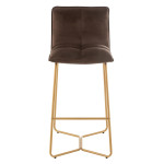 Paris Prix Chaise De Bar Design "Pierre" 85cm Marron Foncé