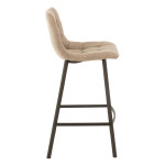 Paris Prix Chaise De Bar Design "Stéphane" 95cm Beige