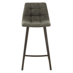 Paris Prix Chaise De Bar Design "Stéphane" 95cm Gris Foncé