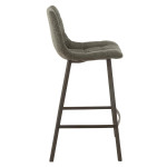 Paris Prix Chaise De Bar Design "Stéphane" 95cm Gris Foncé