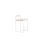 Paris Prix Chaise De Bar En Velours "Opelika" 80cm Beige