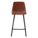 Paris Prix Chaise De Bar Matelassée "Kent" 95cm Rouille