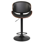 Paris Prix Chaise De Bar Rétro Design "Nash" 97-118cm Noir
