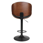 Paris Prix Chaise De Bar Rétro Design "Nash" 97-118cm Noir