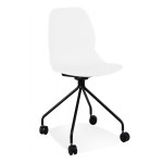 paris prix Chaise de Bureau à Roulettes "Marie" 80cm Blanc